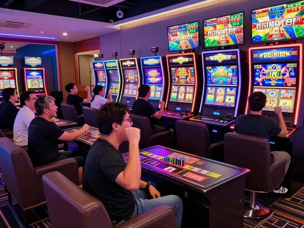 Rasakan kegembiraan situs gacor di lounge permainan yang penuh dengan pemain antusias.