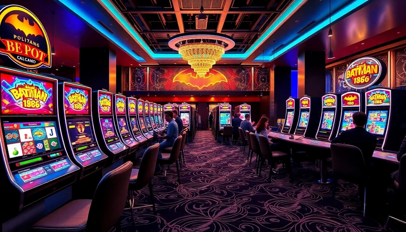 Experience thrilling gameplay at batman138 casino with vibrant slot machines and luxurious ambiance.