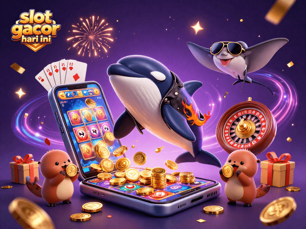 Engage in thrilling gameplay at slot gacor hari ini, where vibrant characters celebrate big wins with gold coins!