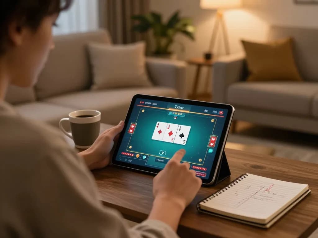 Experience the excitement of XX88 online poker in a cozy home setting with strategic gameplay.