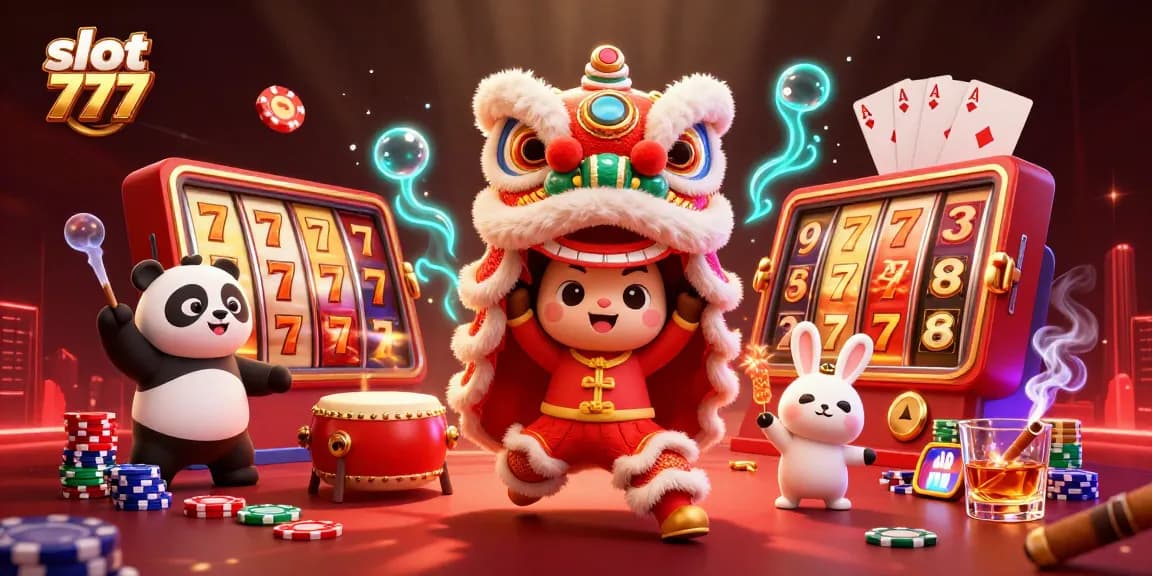 Experience the vibrant action of slot 777 with dazzling characters, slot reels, and big wins!