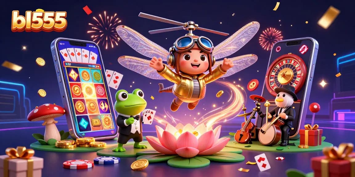Experience exhilarating gaming action with bl555, featuring dynamic casino scenes and vibrant characters.