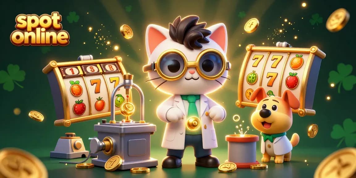 Maksimalkan pengalaman slot online dengan karakter menarik dan simbol keberuntungan yang menyebar di sekitar.