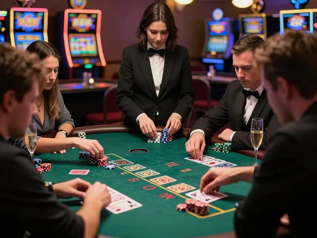 Engage in a thrilling blackjack game at the casino with exciting ทางเข้า m110 opportunities.