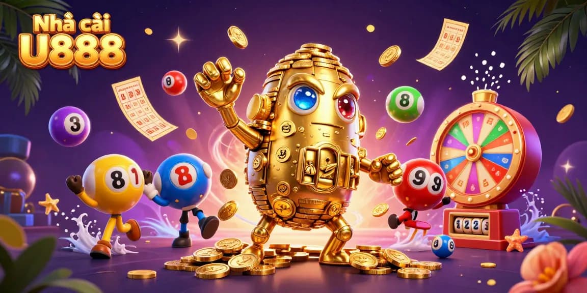 Engage with thrilling games at Nhà cái U888 showcasing dynamic lottery action and golden rewards.