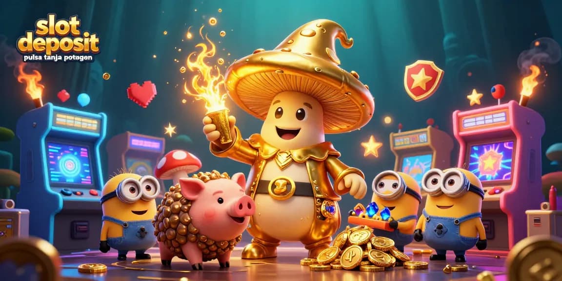 Permainan slot deposit pulsa tanpa potongan yang menarik dengan karakter unik di kasino online.