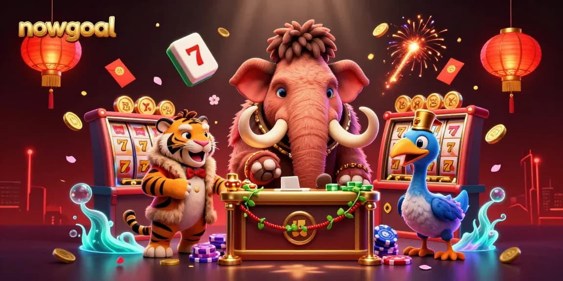 Experience the thrill of nowgoal’s vibrant casino atmosphere with exciting slot games and characters.