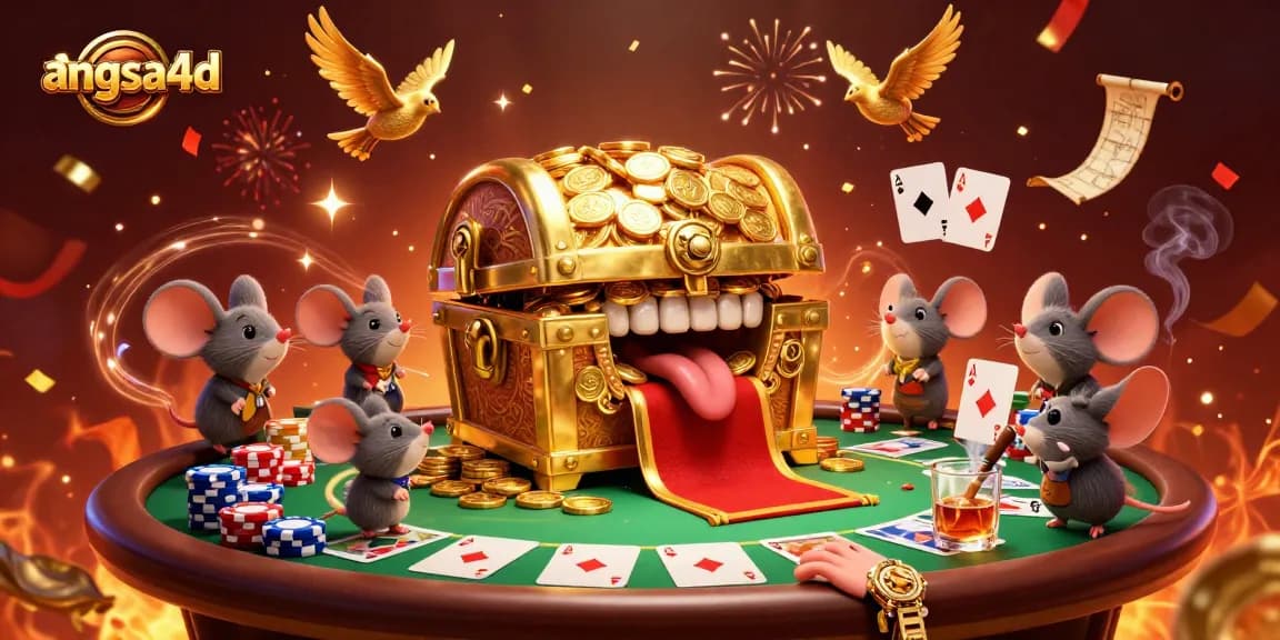 Experience the thrill of winning with angsa4d's vibrant casino scene, featuring dynamic poker elements.