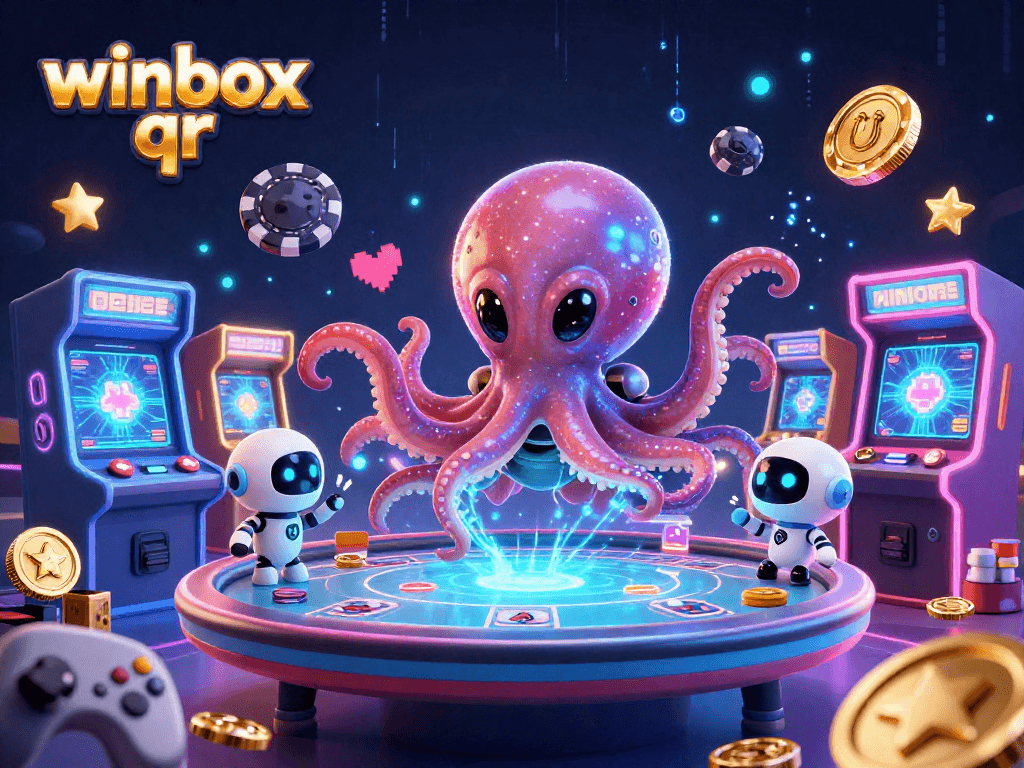 Join the excitement of winbox qr with a cosmic twist at a holographic poker table!
