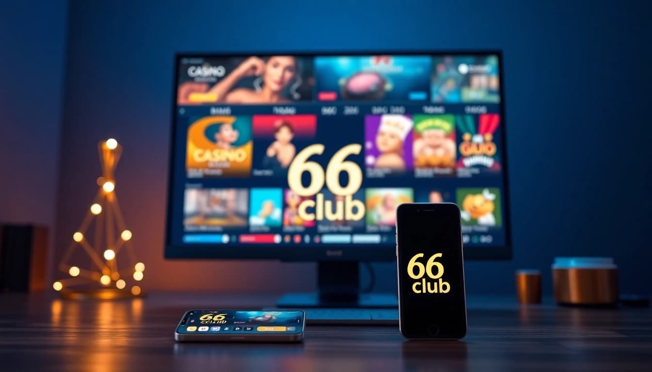 Engaging interface of the 66 club online gambling platform showcasing colorful casino games.