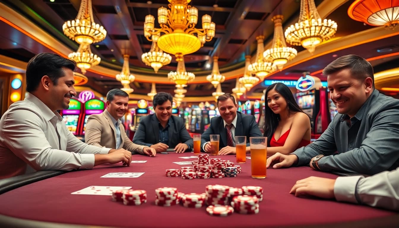 Pemain togel389 terlibat dalam permainan poker di meja kasino yang mewah.