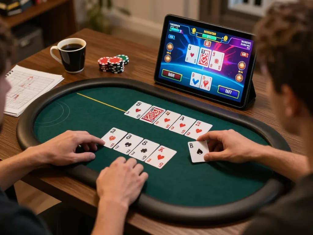 B52 online poker gameplay session showing immersive strategy in a cozy setting.