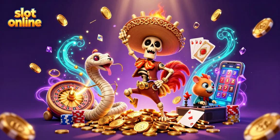 Temukan keseruan slot online dengan karakter unik beraksi di tumpukan koin emas.