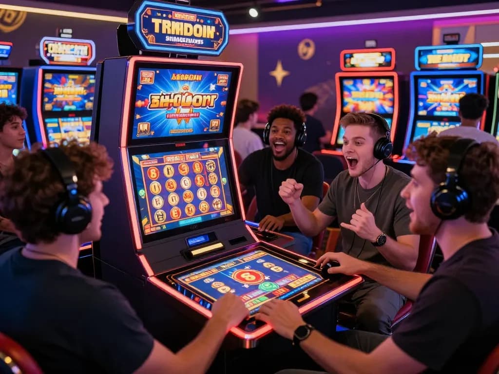 Pemain yang bersemangat mengalami laoban188 slot gacor terpercaya dalam suasana permainan online yang penuh warna.