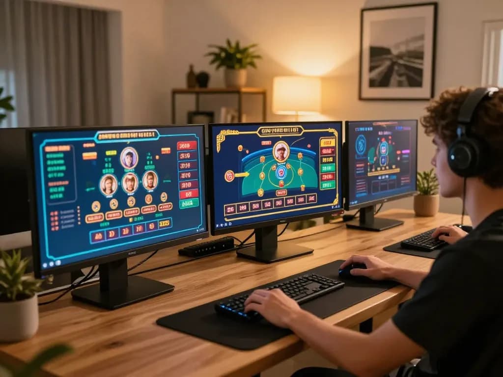 Experience F8BET with engaging home gaming setup showcasing dynamic online casino gameplay.