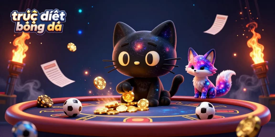 Engage in trực tiếp bóng đá action with dynamic sports betting elements and a cosmic theme illustration.