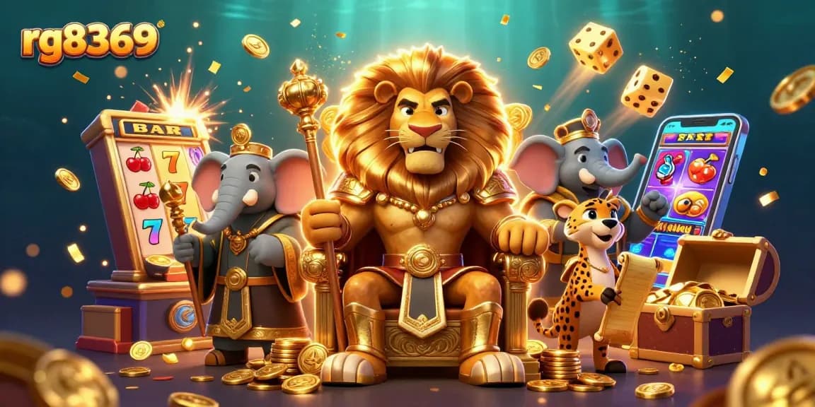 Experience thrilling wins at rg8369 with stunning slots, vibrant coins, and an enchanting lion king.