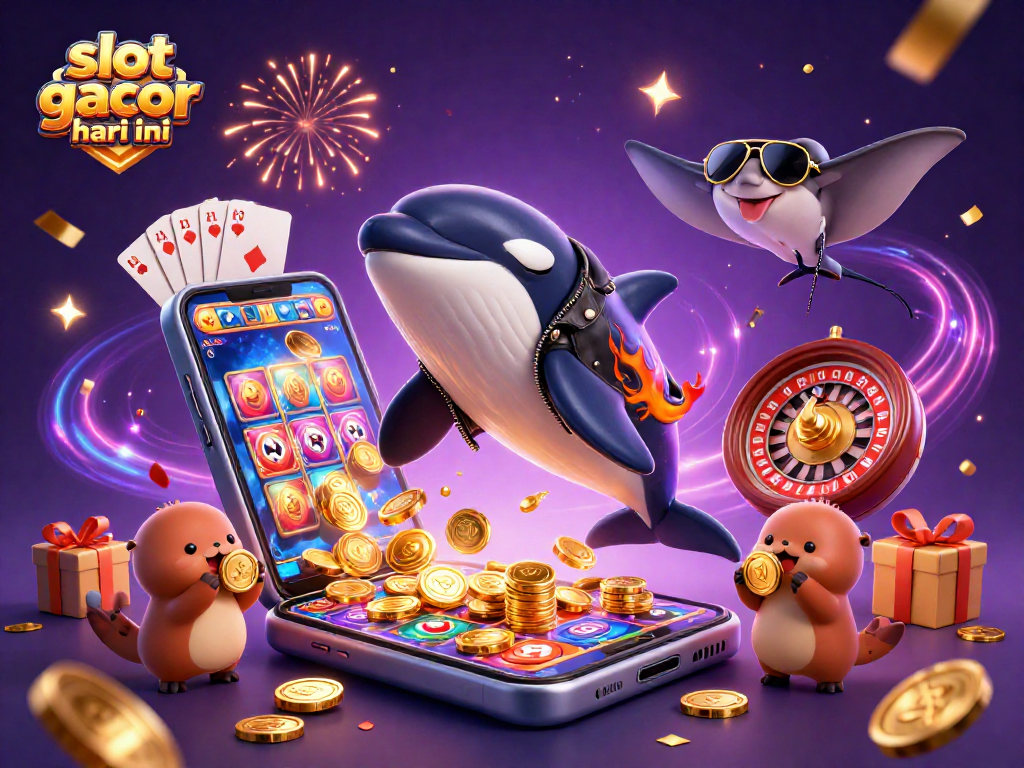 Engage in thrilling gameplay at slot gacor hari ini, where vibrant characters celebrate big wins with gold coins!