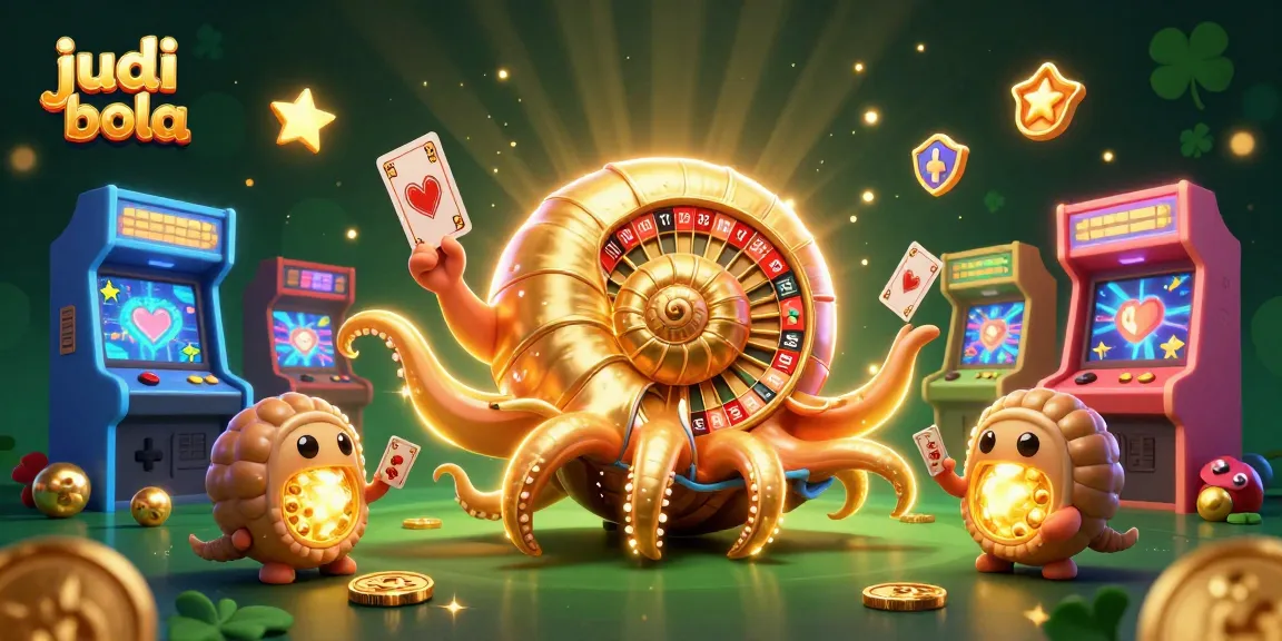 Bet on judi bola with vibrant casino elements and 3D characters showcasing exciting gaming experience.