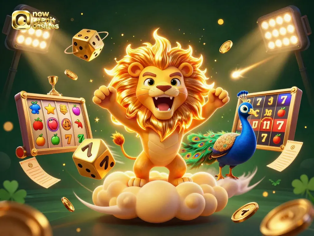 Engage with new credit card casinos for thrilling gameplay and big wins in a vibrant 3D casino scene.