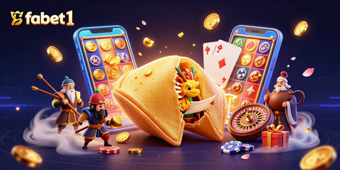 Spin slots with fabet1's golden dragon guarding treasures in an enchanting casino