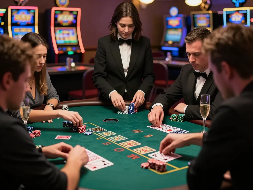 Engage in a thrilling blackjack game at the casino with exciting ทางเข้า m110 opportunities.
