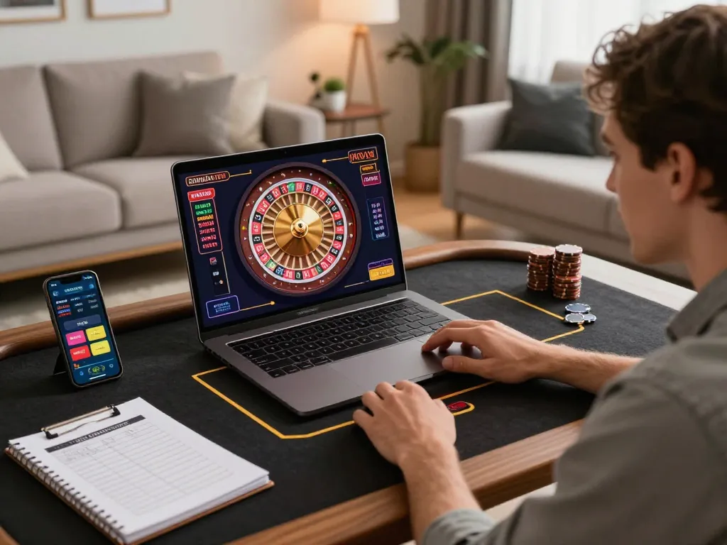 Experience dn88's live dealer excitement with a captivating roulette game on a laptop.