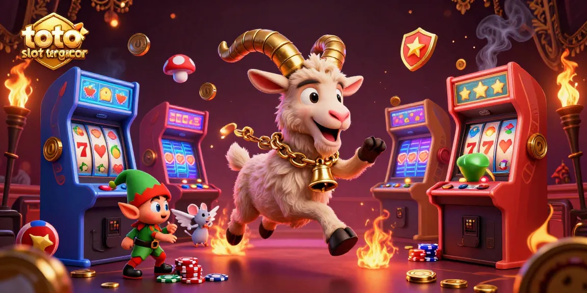 Witness the thrilling action at the toto slot tergacor casino, featuring a festive Krampus goat and mischievous elf gremlins.
