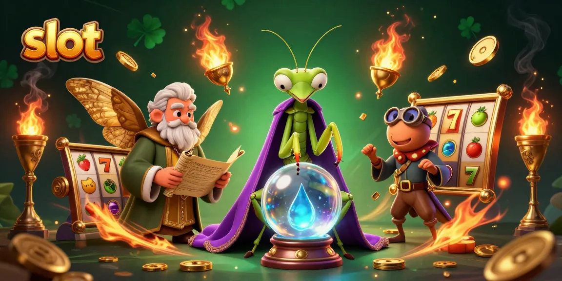 Experience exciting slot action with iconic symbols and characters in a vibrant casino scene.