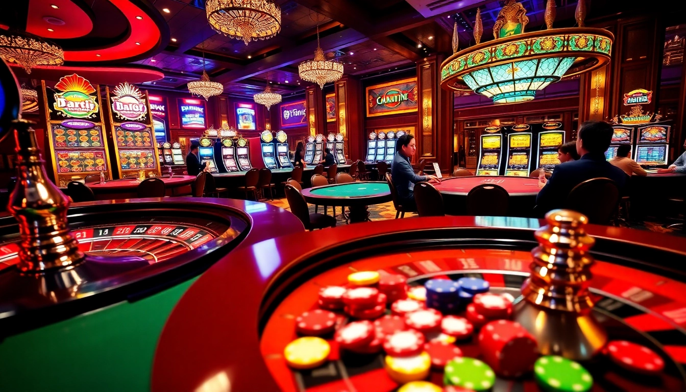 Experience high-stakes excitement at trang chủ mm88 with vibrant casino action featuring roulette and poker.
